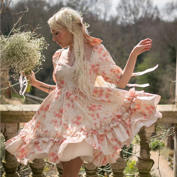 Fanciful Doll’s Petit Pink Diarymaid Dress - Picture 1 of 9